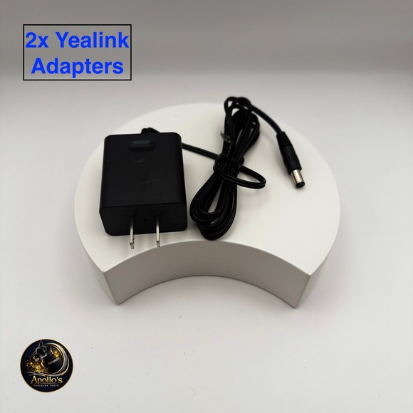 Yealink Other - 2 Pack Yealink AC Adapter YLPS050600C1-US Power Supply 5V 0.6A Black IP Phone